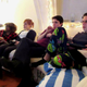Behold! Gita Jackson (far left) and Maddy Myers (second from left) at a Smash Brothers sleepover.